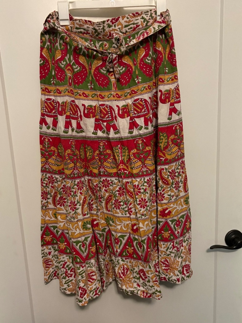 Sari style wrap skirt